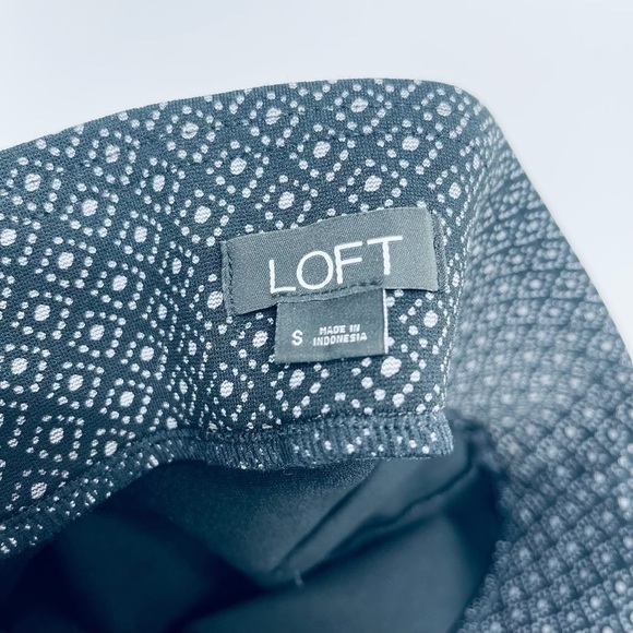 LOFT Women’s Stretch Knit High Rise Skinny Waist Pull On Pants Comfort Blue Sz S - Picture 8 of 8